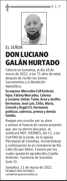 DON LUCIANO GALÁN HURTADO