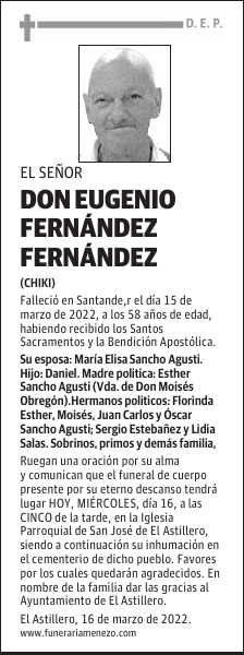 Don Eugenio Fernández Fernández