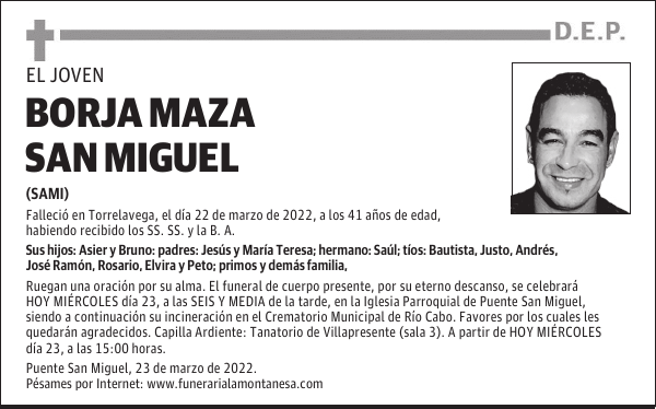 BORJA MAZA SAN MIGUEL