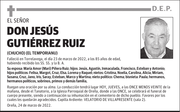 DON JESÚS GUTIÉRREZ RUIZ