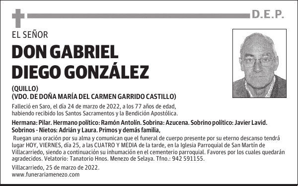 Don Gabriel Diego González