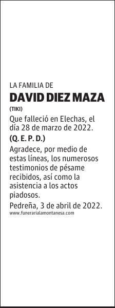 DAVID DIEZ MAZA