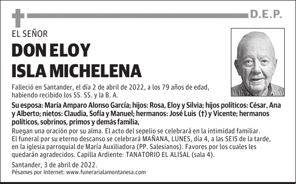 DON ELOY ISLA MICHELENA