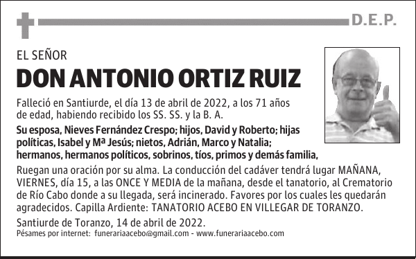 D. Antonio Ortiz Ruiz