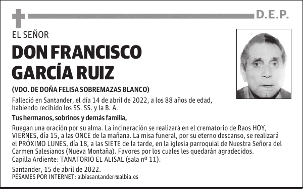 DON FRANCISCO GARCÍA RUIZ