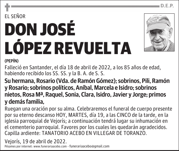 D. José López Revuelta