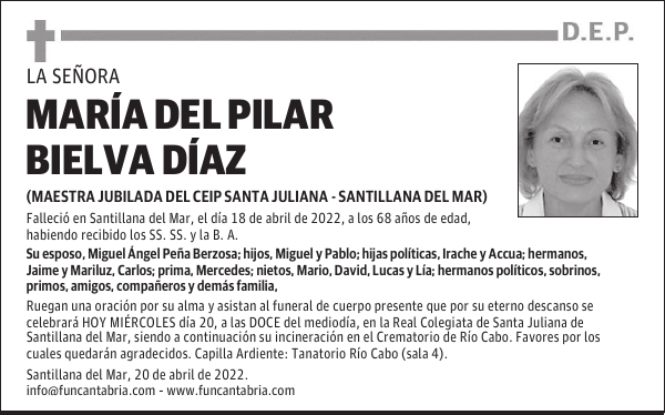 MARÍA DEL PILAR BIELVA DÍAZ