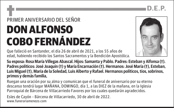 Don Alfonso Cobo Fernández