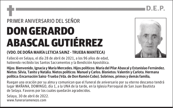 Don Gerardo Abascal Gutiérrez