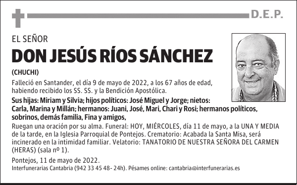 D. JESÚS RÍOS SÁNCHEZ