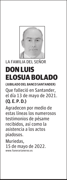 DON LUIS ELOSUA BOLADO