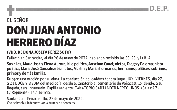 DON JUAN ANTONIO HERRERO DÍAZ
