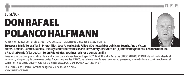 DON RAFAEL POLANCO HALFMANN