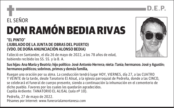 DON RAMÓN BEDIA RIVAS