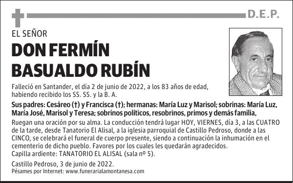 DON FERMÍN BASUALDO RUBÍN