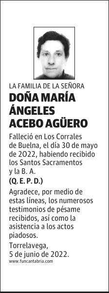 Doña María Angeles Acebo