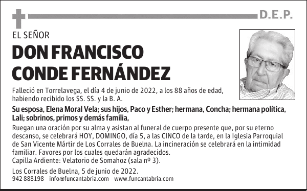 Don Francisco Conde Fernández