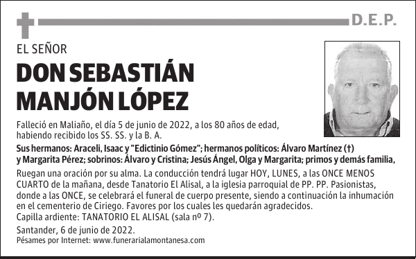 DON SEBASTIÁN MANJÓN LÓPEZ