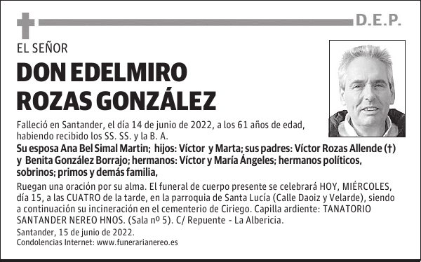 DON EDELMIRO ROZAS GONZÁLEZ