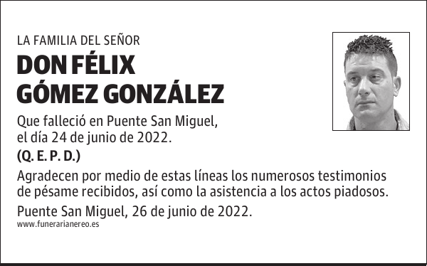 DON FÉLIX GÓMEZ GONZÁLEZ