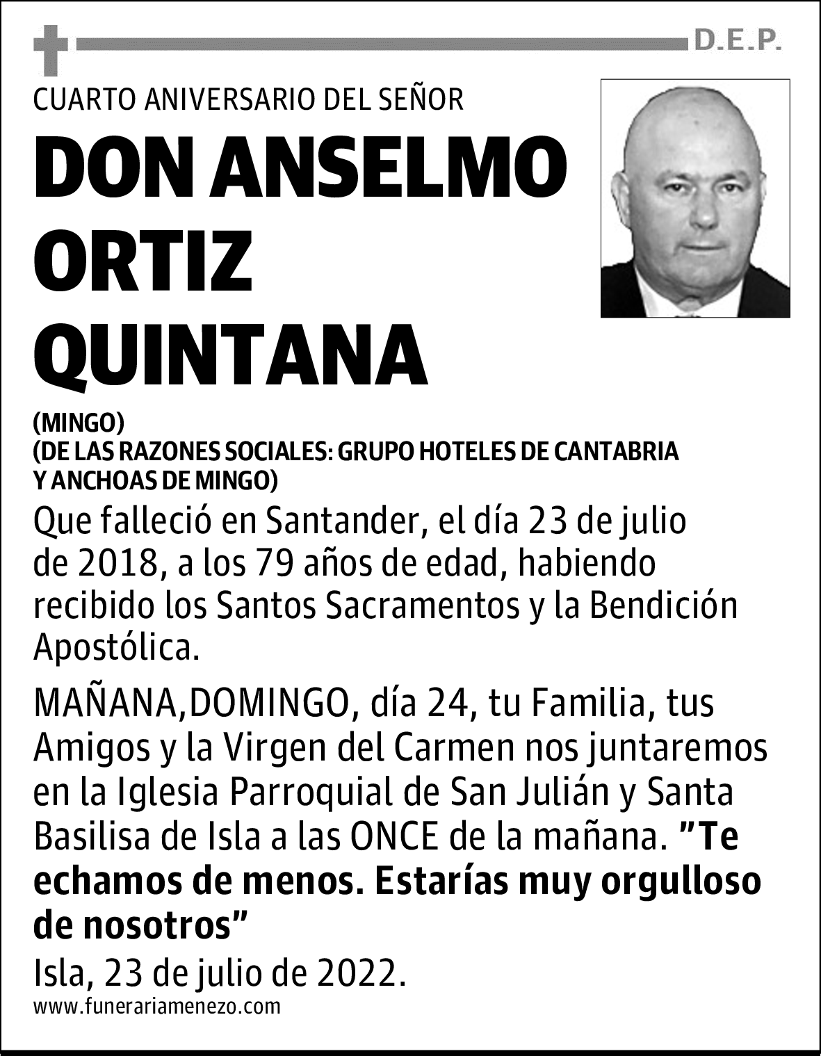 Don Anselmo Ortiz Quintana