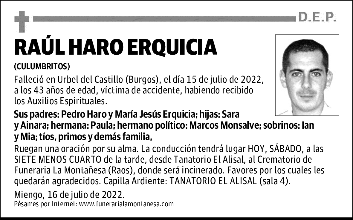RAÚL HARO ERQUICIA