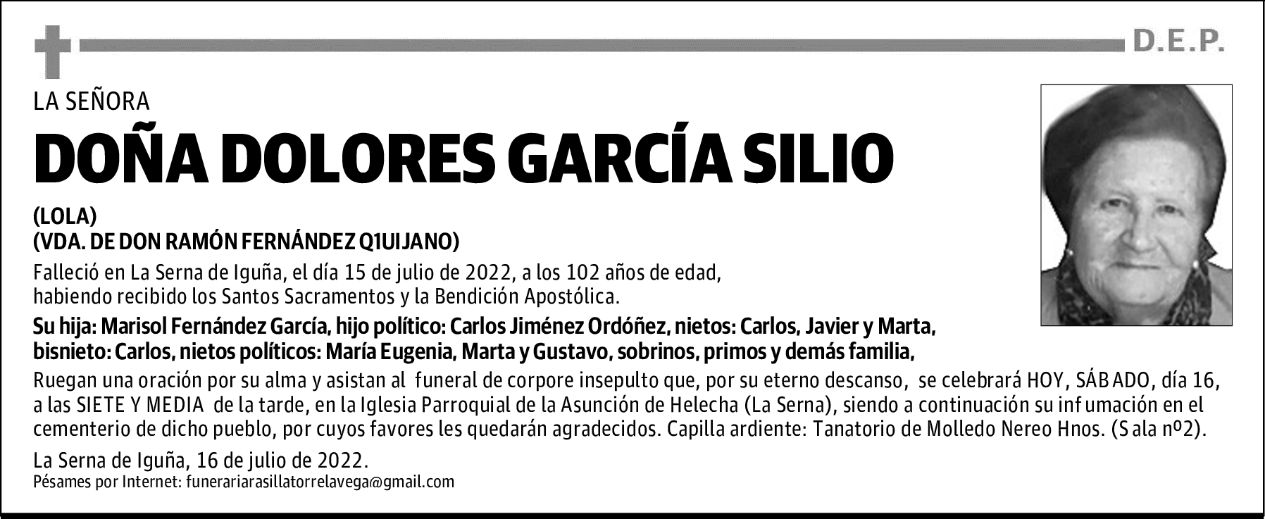 Doña Dolores García Silio