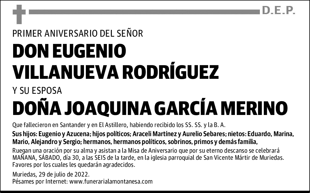 DON EUGENIO VILLANUEVA RODRÍGUEZ