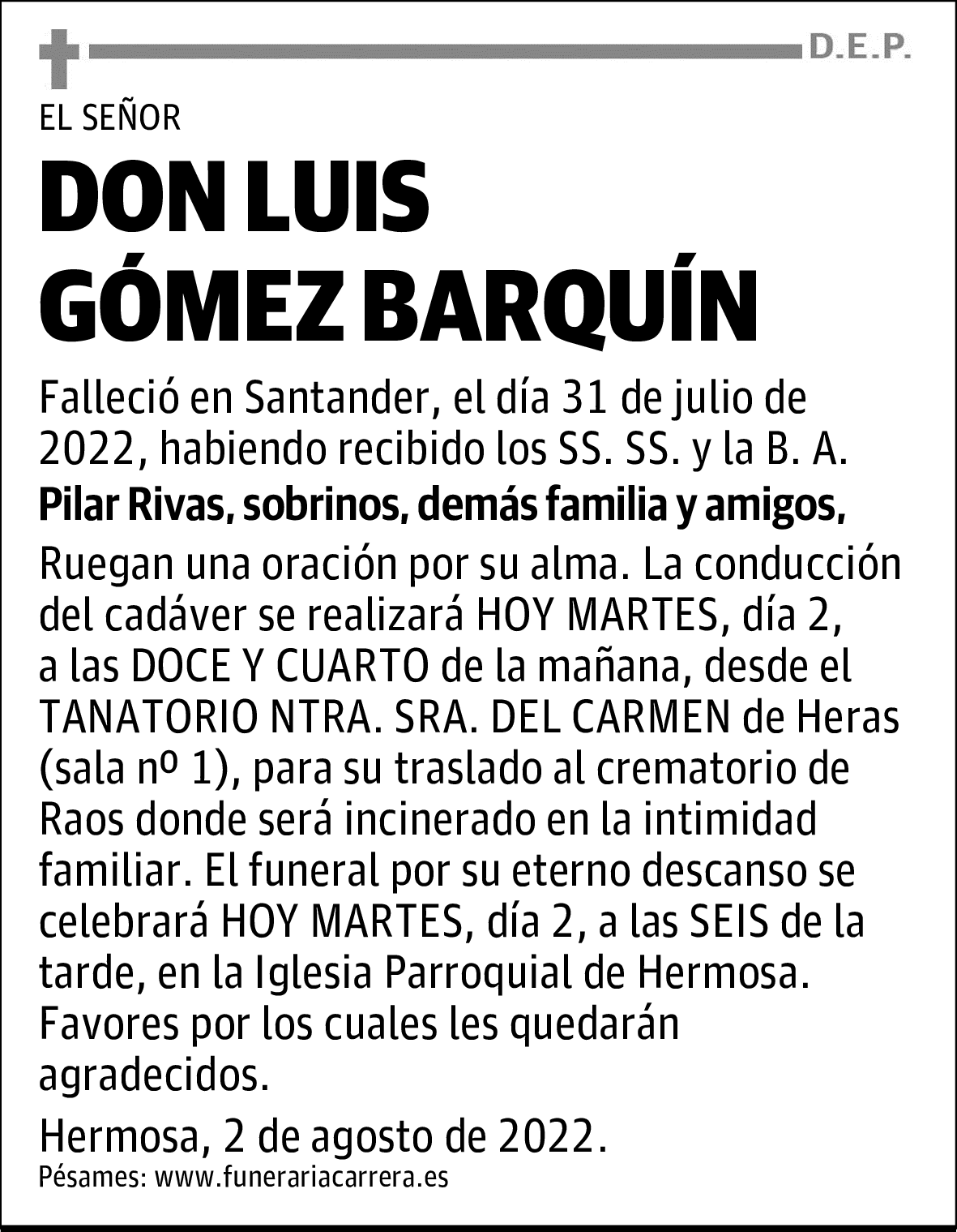 DON LUIS GÓMEZ BARQUÍN