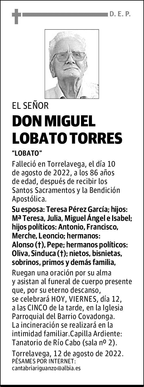 DON MIGUEL LOBATO TORRES