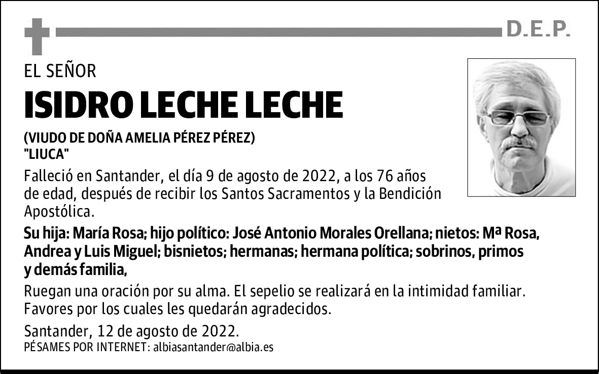 ISIDRO LECHE LECHE