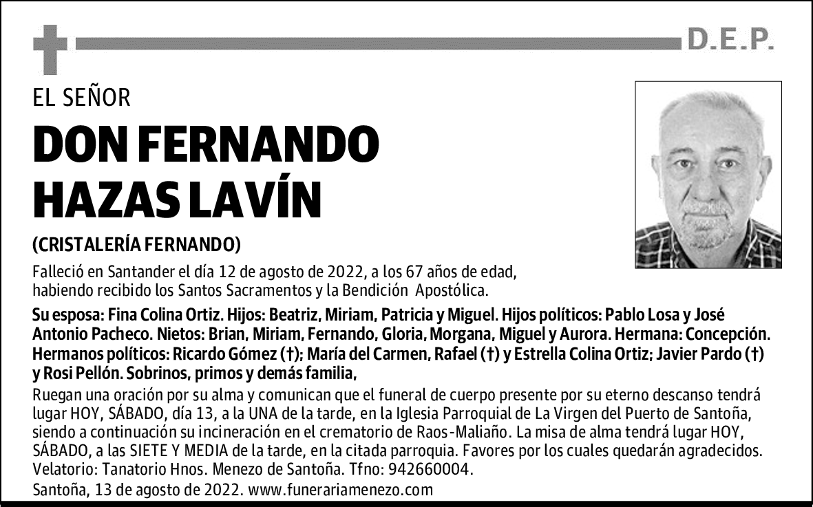FERNNADO HAZAS LAVÍN