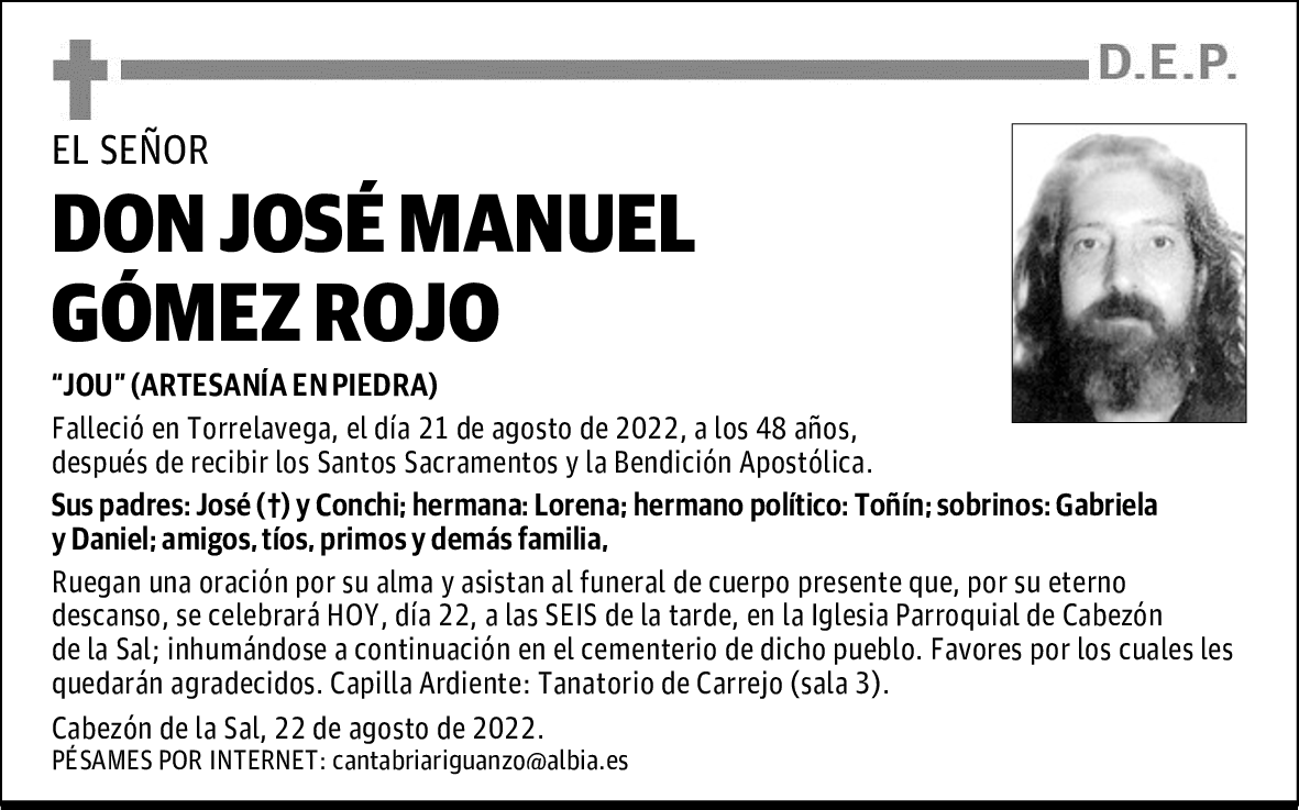 DON JOSÉ MANUEL GÓMEZ ROJO