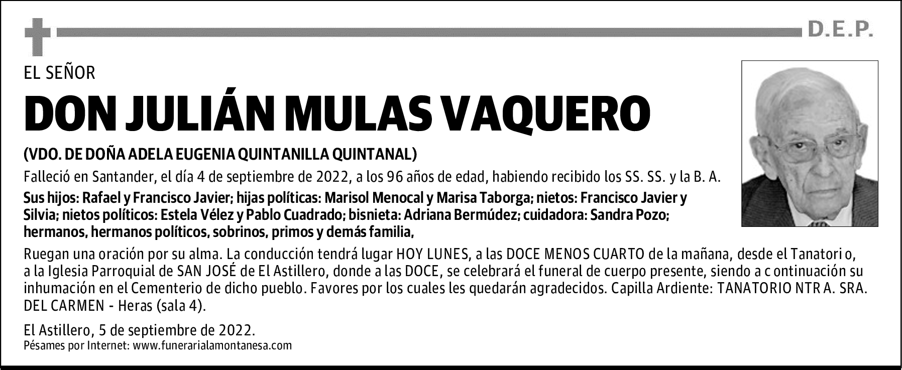 DON JULIÁN MULAS VAQUERO