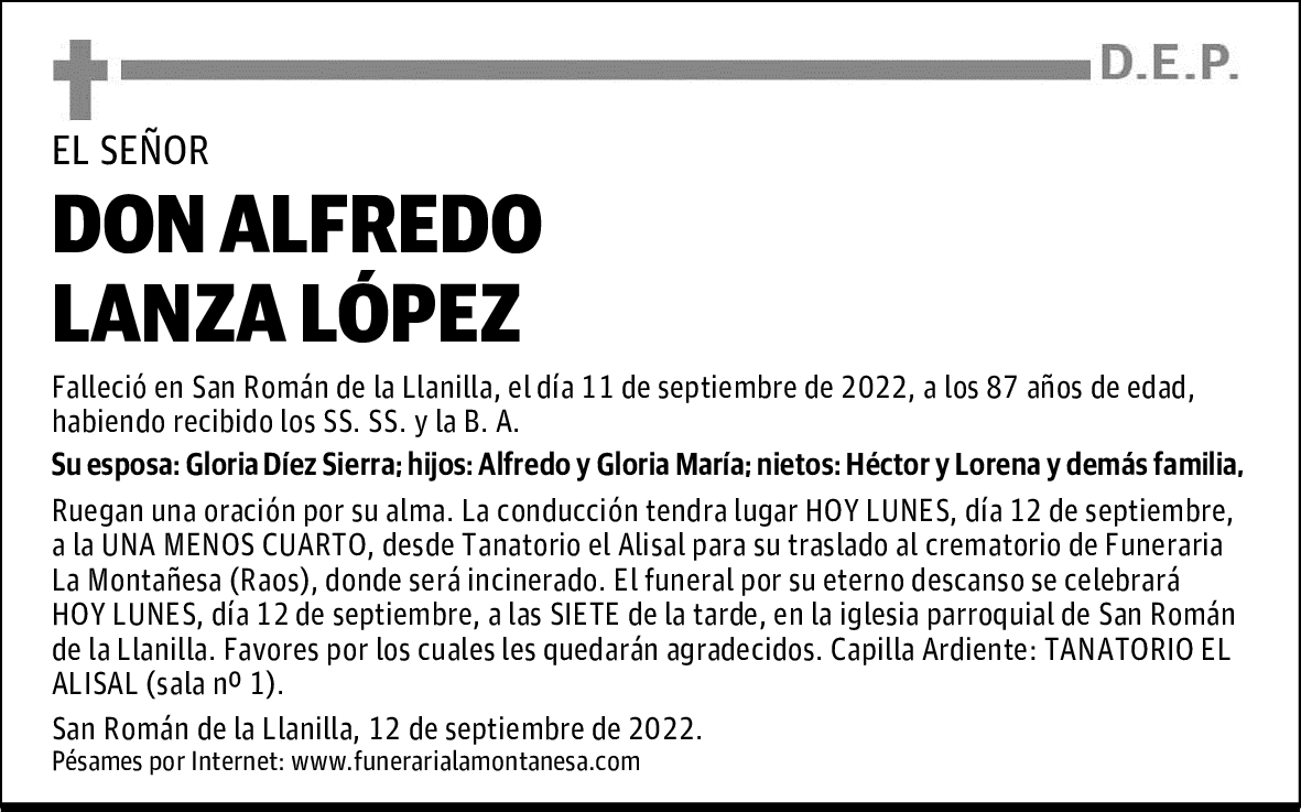 DON ALFREDO LANZA LÓPEZ