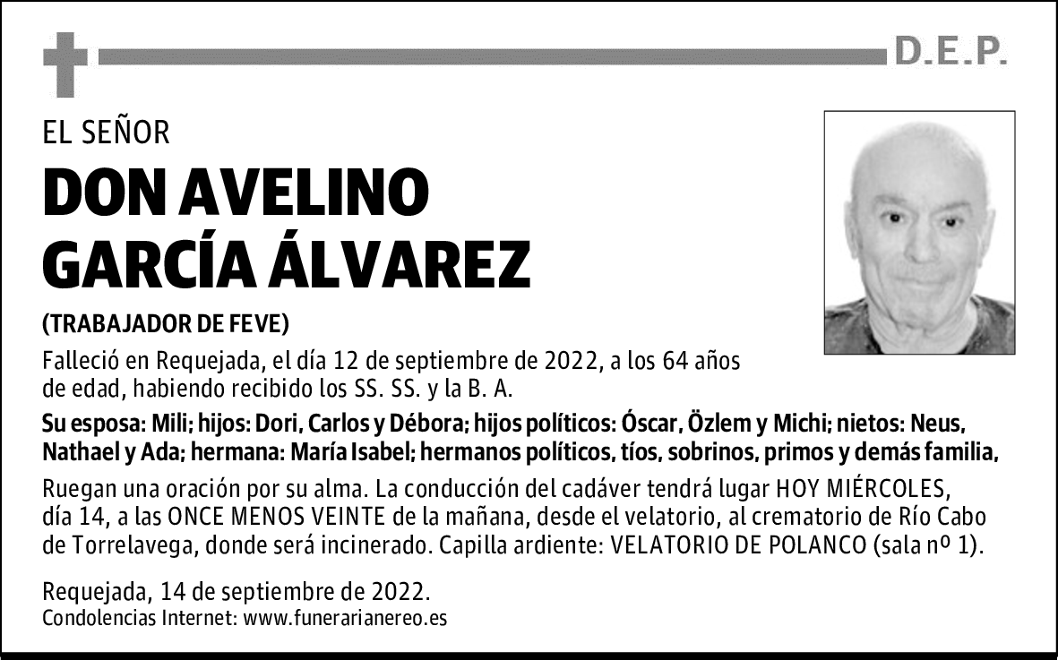 DON AVELINO GARCÍA ÁLVAREZ