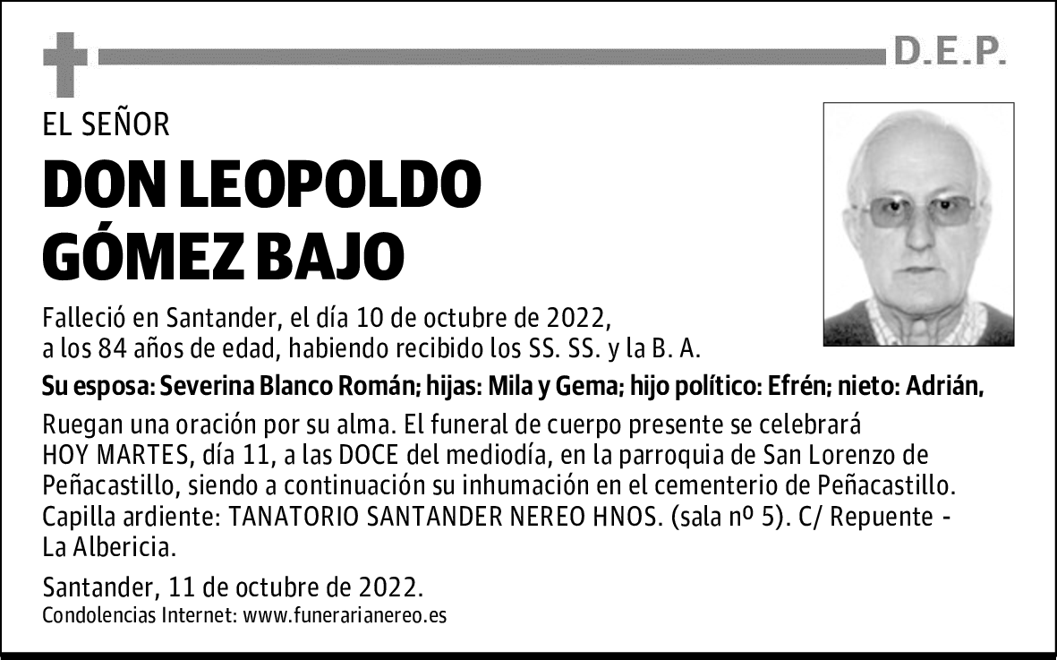 DON LEOPOLDO GÓMEZ BAJO