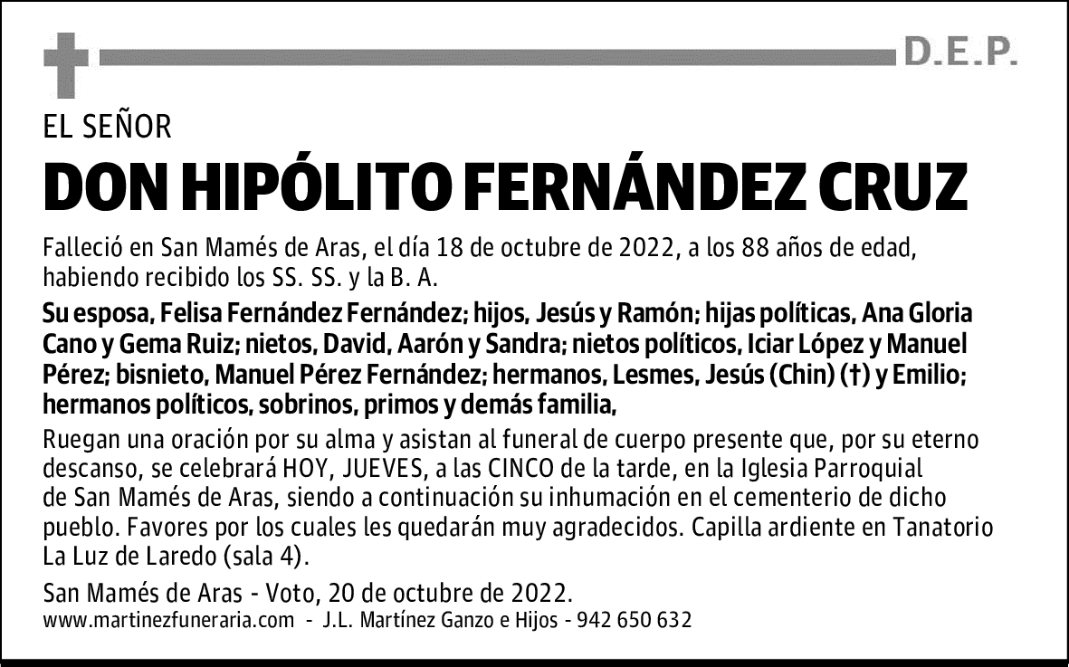DON HIPÓLITO FERNÁNDEZ CRUZ