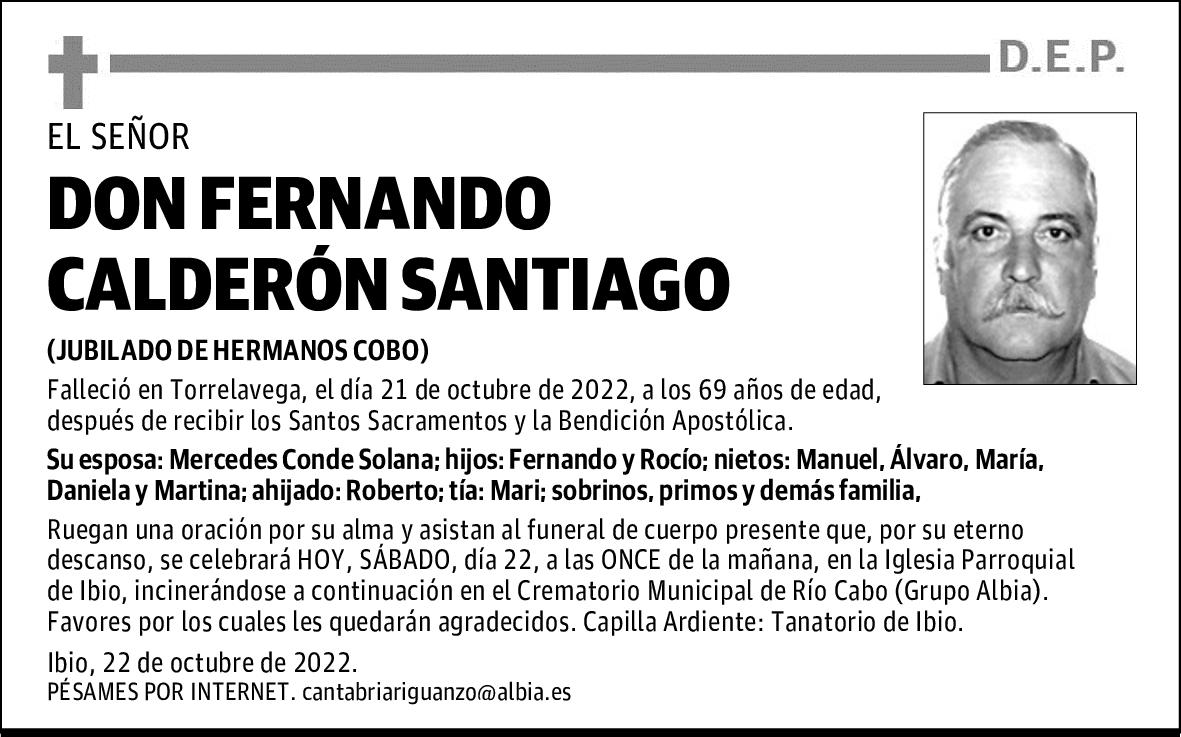 DON FERNANDO CALDERON SANTIAGO