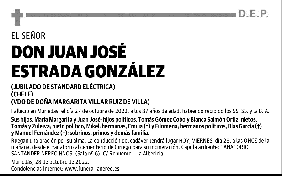 DON JUAN JOSÉ ESTRADA GONZÁLEZ