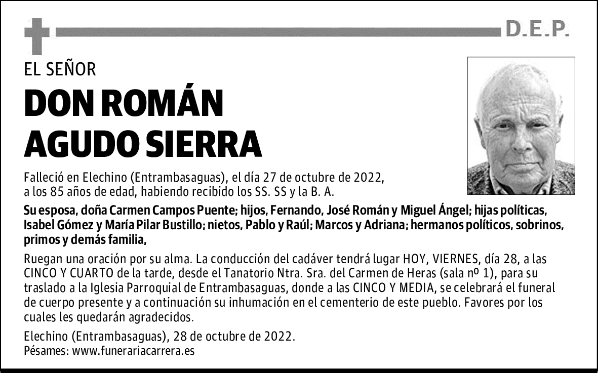DON ROMÁN AGUDO SIERRA