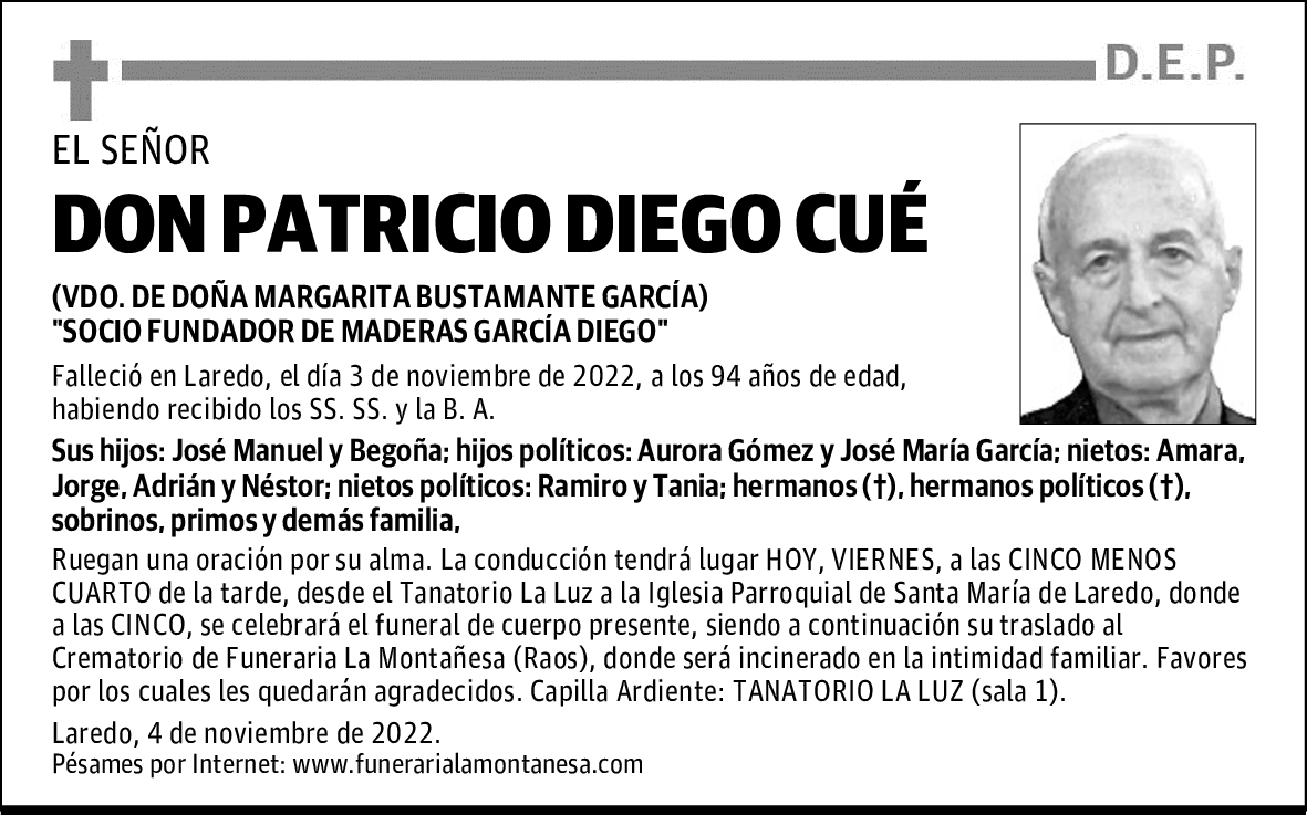 DON PATRICIO DIEGO CUÉ