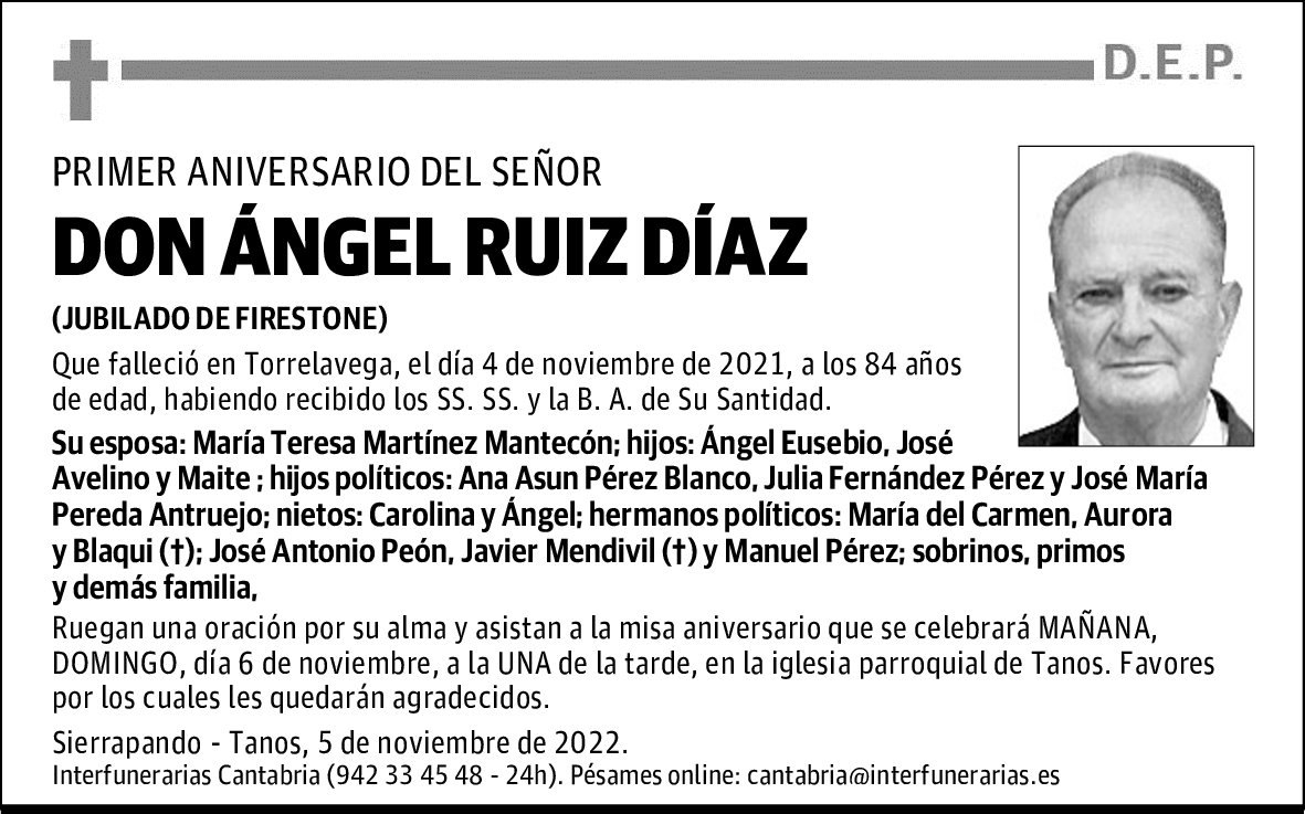 DON ÁNGEL RUIZ DÍAZ