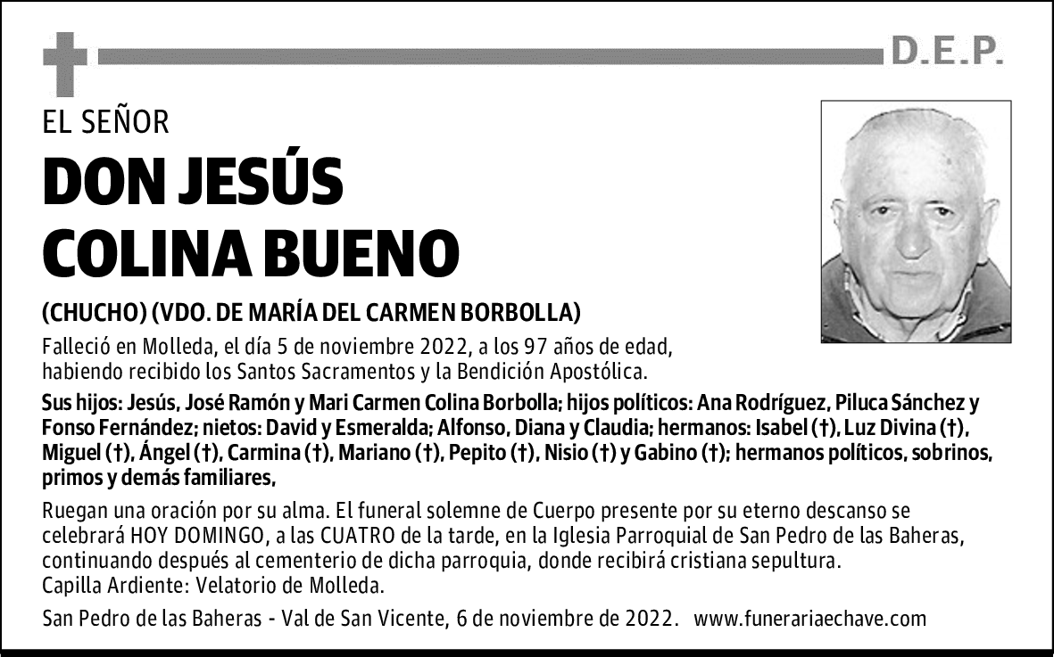 DON JESÚS COLINA BUENO