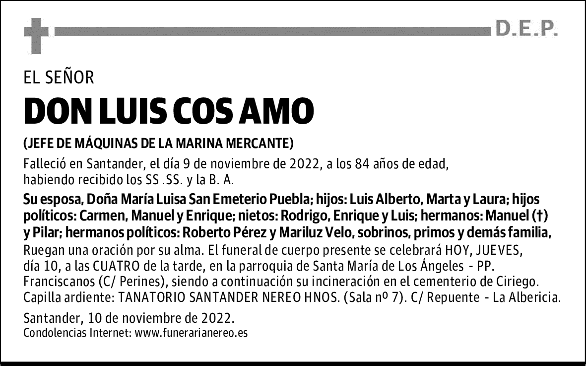 DON LUIS COS AMO