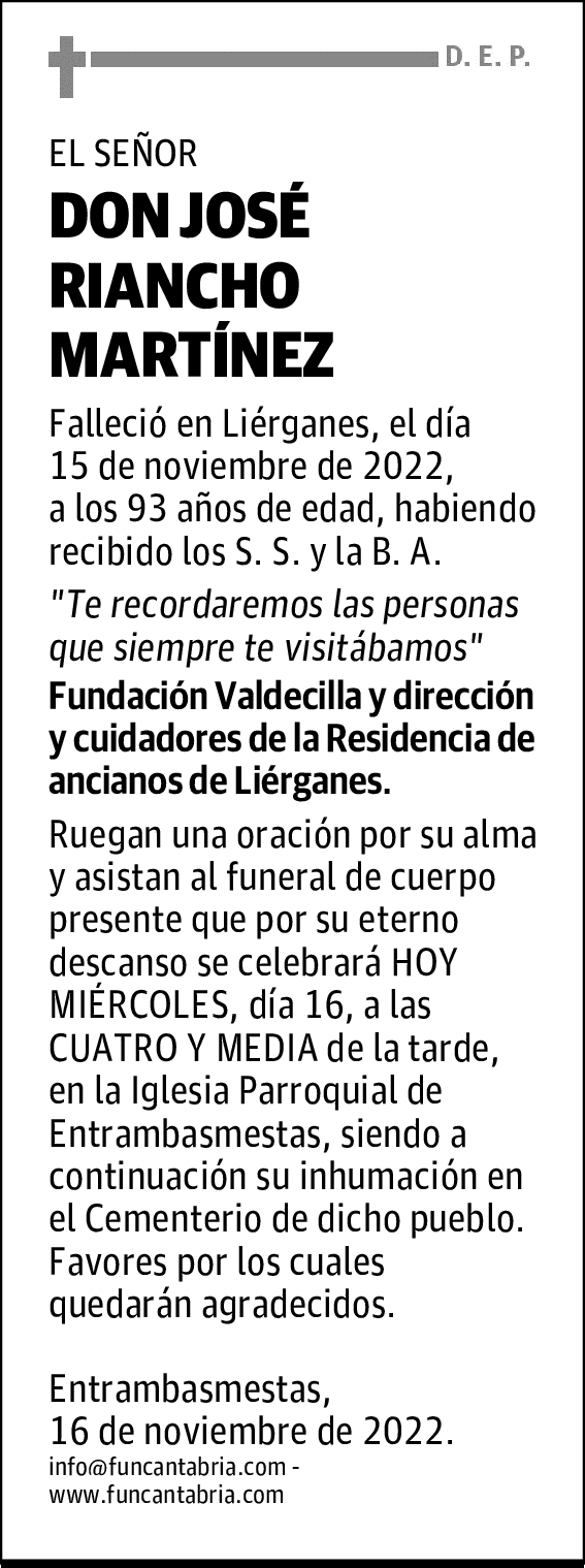 DON JOSÉ RIANCHO MARTÍNEZ