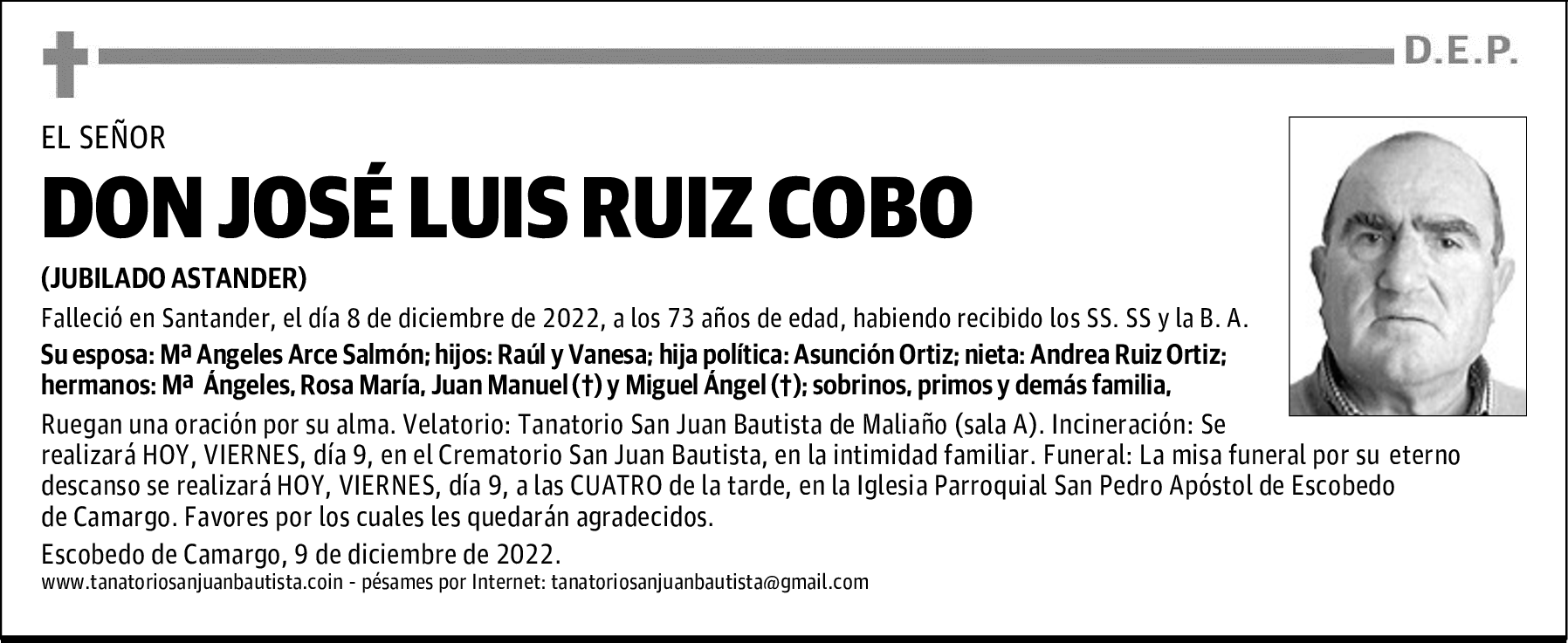 DON JOSÉ LUIS RUIZ COBO
