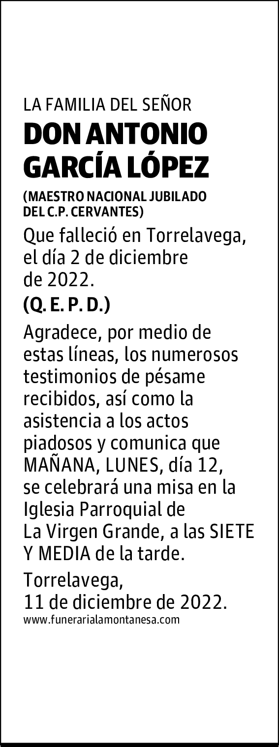 DON ANTONIO GARCÍA LÓPEZ