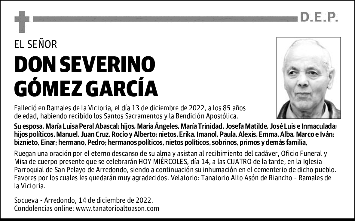 DON SEVERINO GÓMEZ GARCÍA