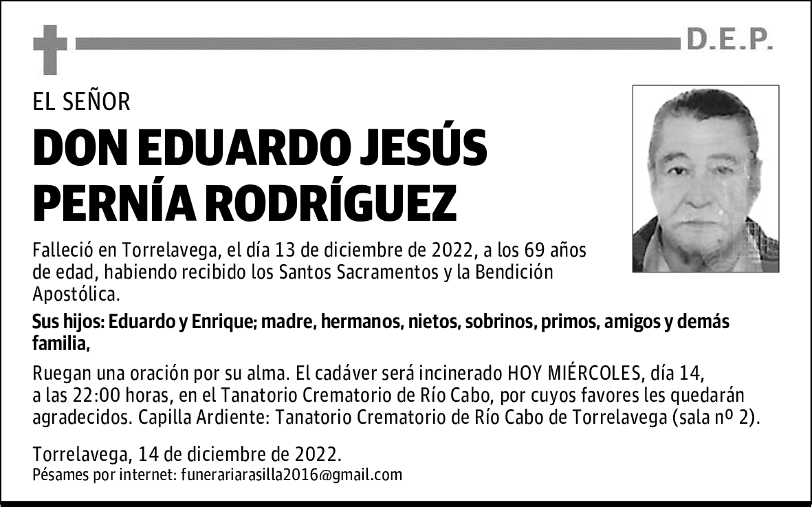 DON EDUARDO JESÚS PERNÍA RODRÍGUEZ